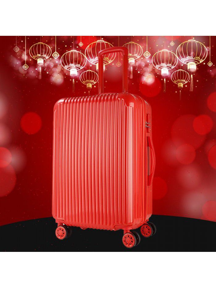 Wedding suitcase, dowry suitcase, travel case, red trolley case, bride's wedding code case, dowry suitcase, girl 