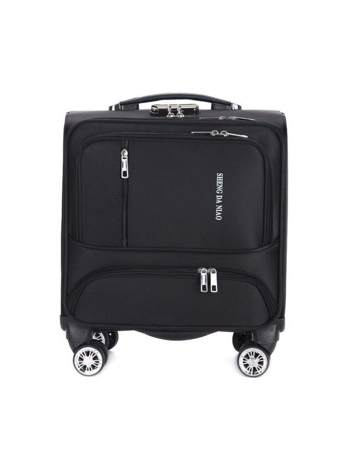 Suitcase universal wheel suitcase female password box male 18 inch boarding case leather case Oxford cloth Trolley Case