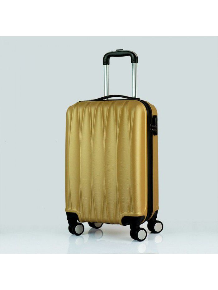 Korean version Trolley Case universal wheel suitcase business case password box ABS travel case 20 inch 24 inch one piece