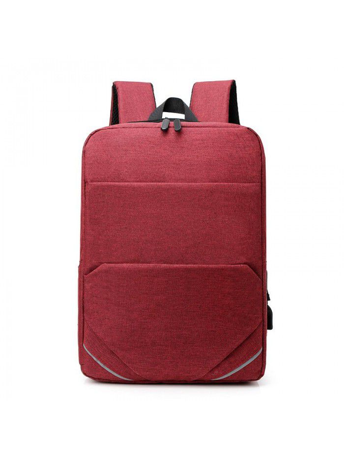 Men's leisure computer bag Korean backpack fashion trend simple backpack high school student schoolbag