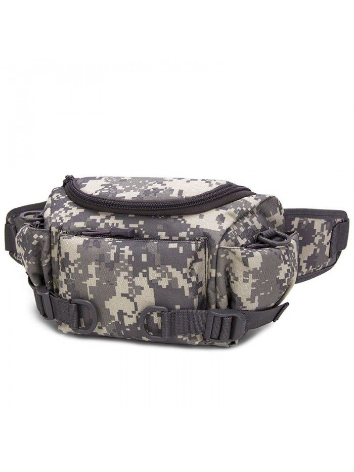 New canvas waist bag men's and women's multifunctional outdoor sports waist bag ultra thin running waist bag pocket change mobile phone bag