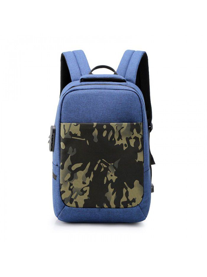 Feisha fashion schoolbag travel anti theft backpack charging men's fashion backpack leisure computer bag