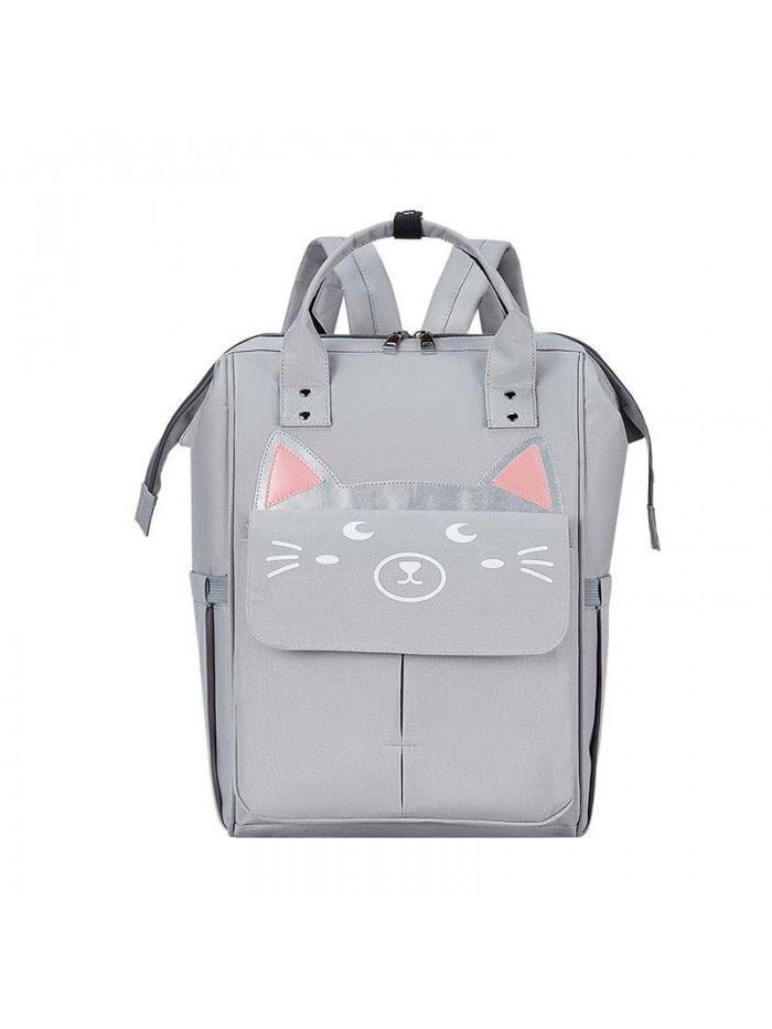  new cartoon mummy bag cute mother and baby backpack large capacity mummy Backpack