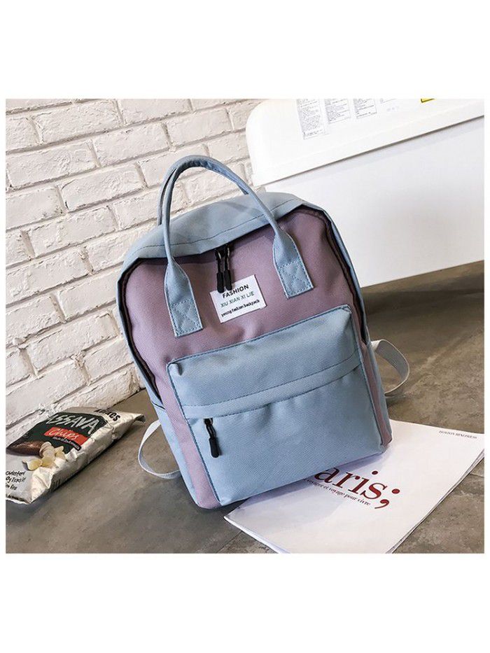 Mother's bag multi functional large capacity backpack striped Mommy bag leisure Korean baby travel mother and baby bag