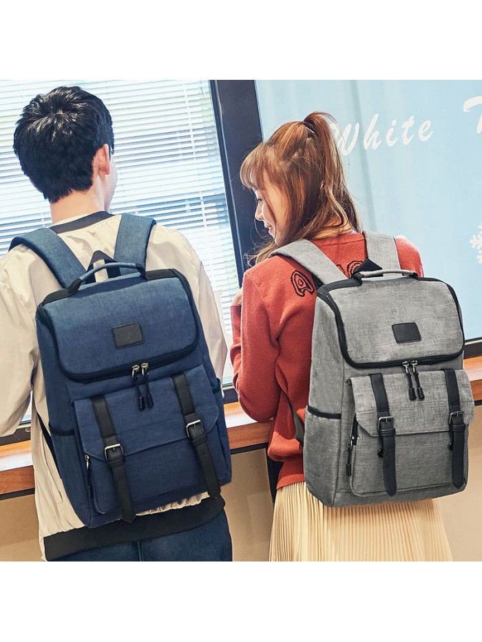 Cross border wish Amazon wholesale Korean schoolbag computer bag Student Backpack Oxford cloth men's backpack men's bag