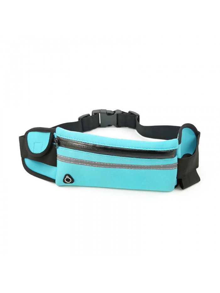 Running waist bag outdoor fitness anti sweat anti theft mobile phone bag men's and women's fashion kettle waist bag elastic fitness bag