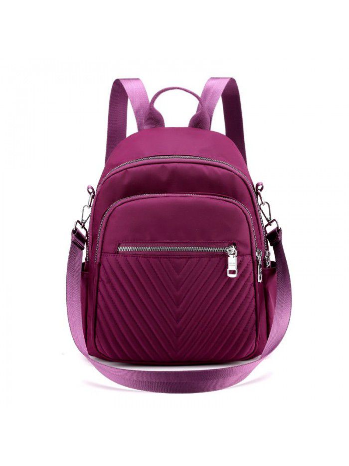 Nylon women's bag 2021 new fashion light backpack large capacity Travel Backpack fashionable women's bag