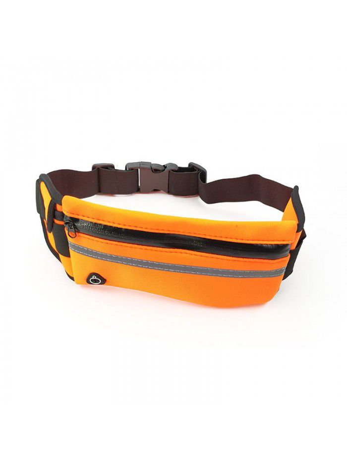 Running waist bag outdoor fitness anti sweat anti theft mobile phone bag men's and women's fashion kettle waist bag elastic fitness bag