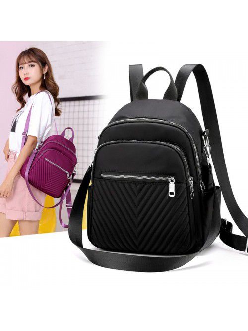 Nylon women's bag 2021 new fashion light backpack ...