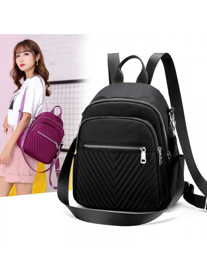 Nylon women's bag 2021 new fashion light backpack large capacity Travel Backpack fashionable women's bag