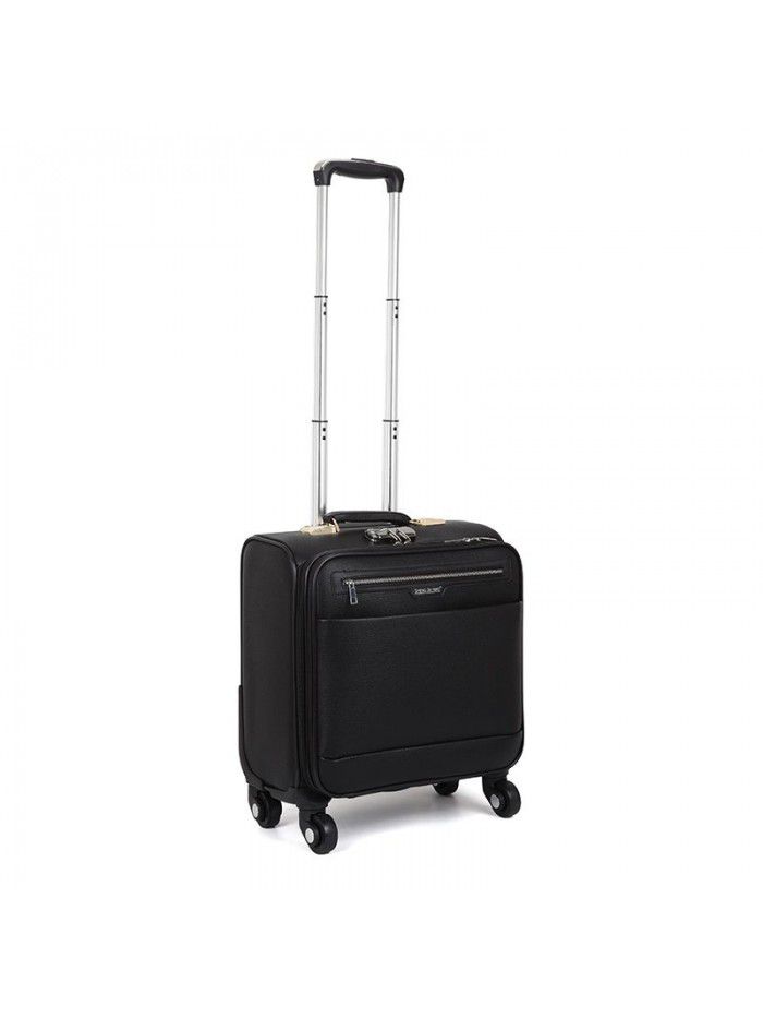 New Pu business boarding Mini student suitcase 18 inch universal wheel trolley case small fresh suitcase wholesale