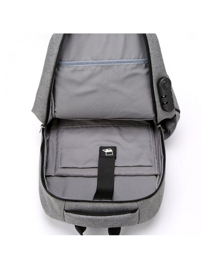 Feisha fashion schoolbag travel anti theft backpack charging men's fashion backpack leisure computer bag