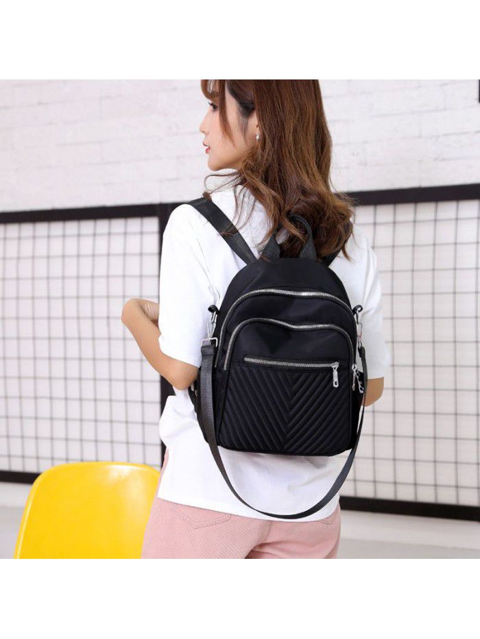 Nylon women's bag 2021 new fashion light backpack large capacity Travel Backpack fashionable women's bag