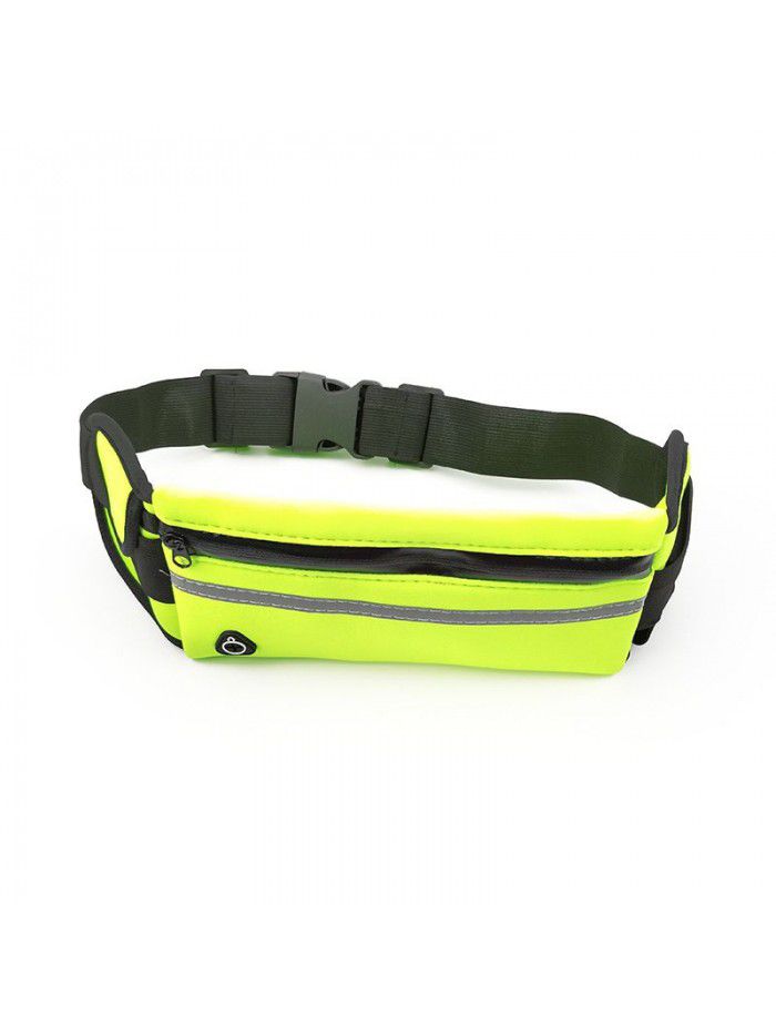 Running waist bag outdoor fitness anti sweat anti theft mobile phone bag men's and women's fashion kettle waist bag elastic fitness bag