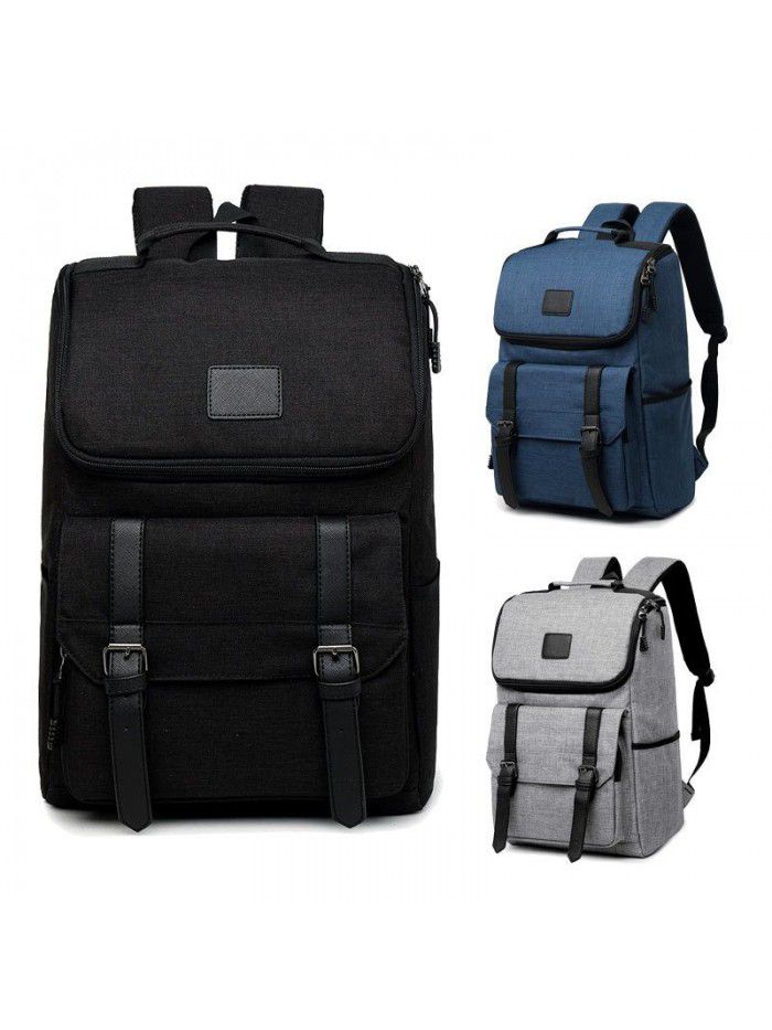 Cross border wish Amazon wholesale Korean schoolbag computer bag Student Backpack Oxford cloth men's backpack men's bag