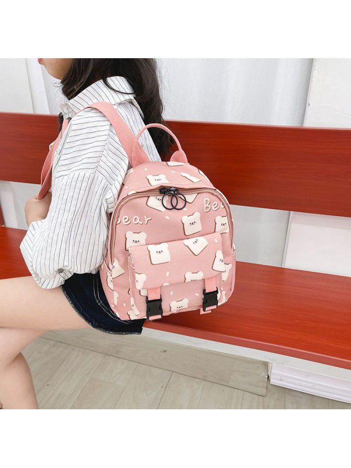 Japan and South Korea boys and girls travel Canvas Backpack children fashion Backpack Light Kindergarten Children schoolbag tide