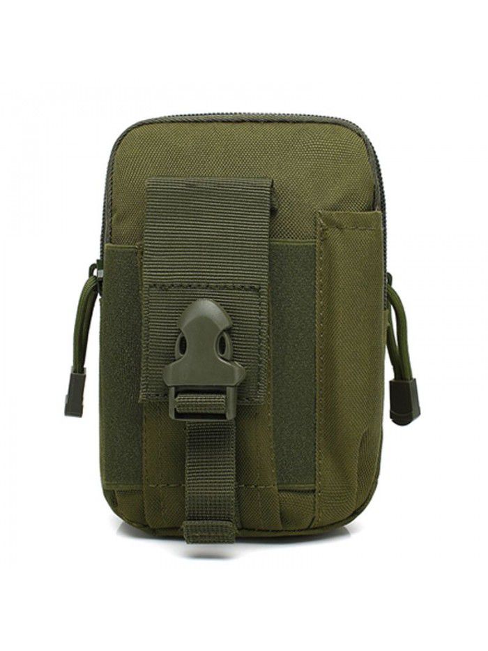 Tactical camouflage waist bag outdoor multifunctional sports running bag men's waterproof mobile phone bag camping riding waist bag