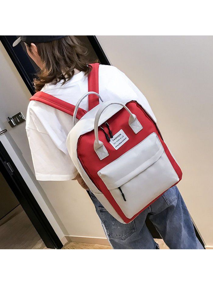 Mother's bag multi functional large capacity backpack striped Mommy bag leisure Korean baby travel mother and baby bag