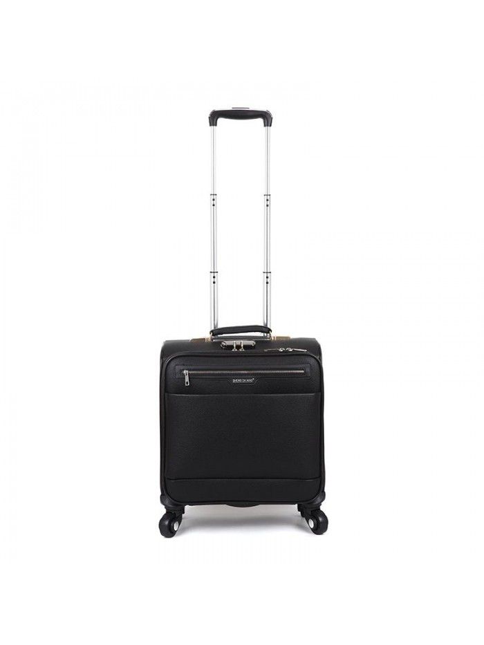 New Pu business boarding Mini student suitcase 18 inch universal wheel trolley case small fresh suitcase wholesale