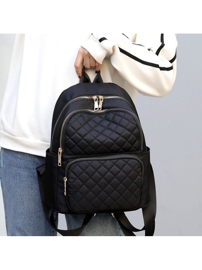 Manufacturers wholesale women's fashion leisure nylon bag light lady backpack trend college students schoolbag Backpack