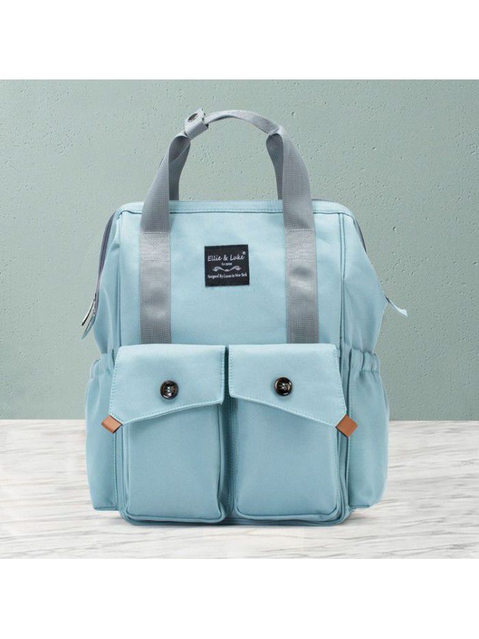 Large size Mommy bag, double shoulder, multi-function, large capacity, multi piece set, mother's backpack, preparty bag, customized