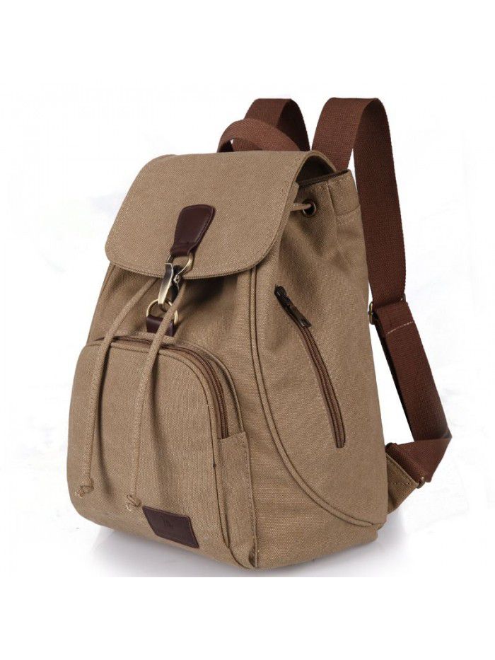 Foreign trade new retro fashion girls outdoor Canvas Backpack schoolbag fashion backpack manufacturer wholesale one on behalf of hair