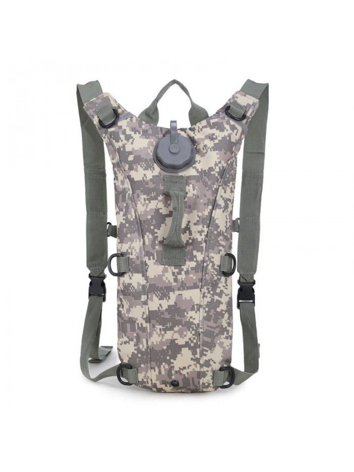 Outdoor camouflage backpack bicycle riding bag outdoor sports field skill water bag backpack front hanging bag field