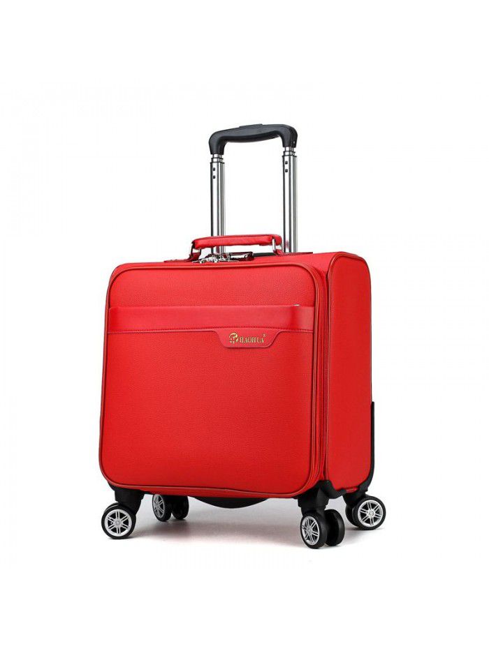 16 inch mini case lady color stripe suitcase universal wheel suitcase trolley case for short distance business trip