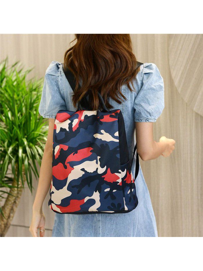 Multi pattern backpack backpack women's leisure one shoulder handbag travel simple computer bag junior high school student bag