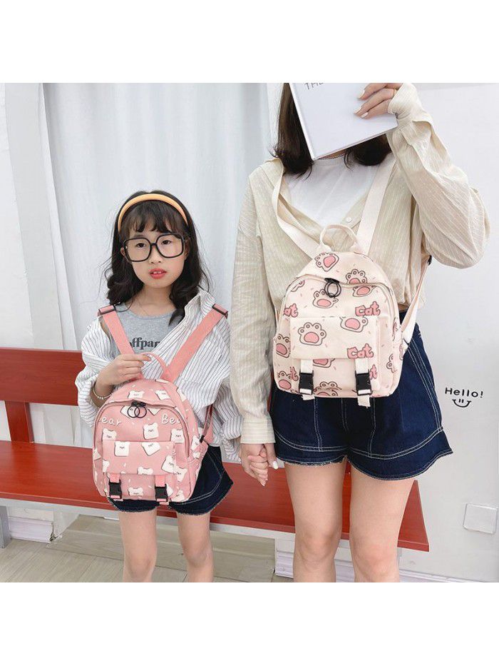 Japan and South Korea boys and girls travel Canvas Backpack children fashion Backpack Light Kindergarten Children schoolbag tide