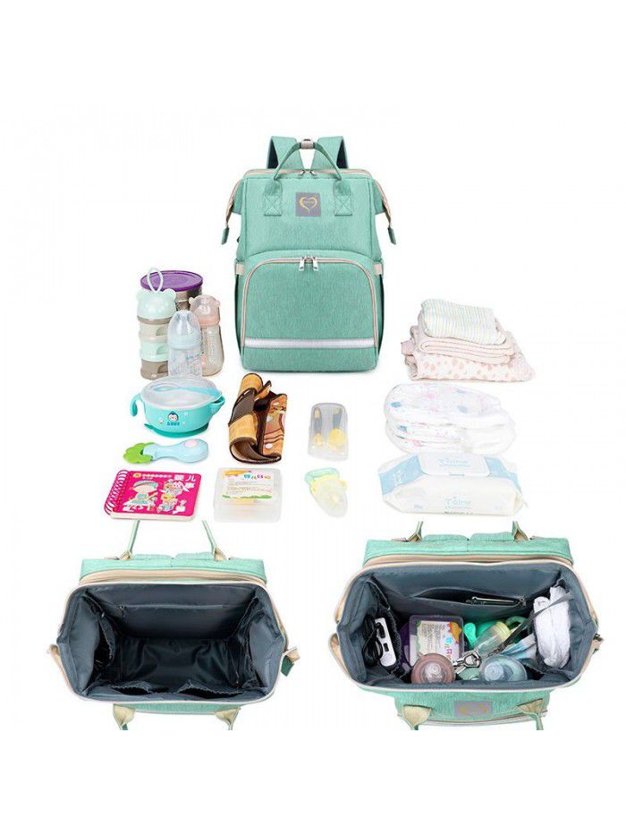  new anti mosquito sunshade folding bed, mummy bag, diaper table, portable backpack, baby bed, mother and baby bag