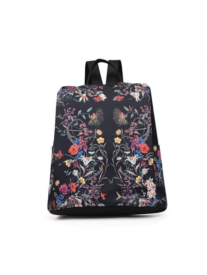 Multi pattern backpack backpack women's leisure one shoulder handbag travel simple computer bag junior high school student bag