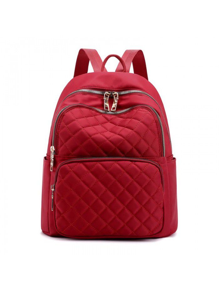 Manufacturers wholesale women's fashion leisure nylon bag light lady backpack trend college students schoolbag Backpack