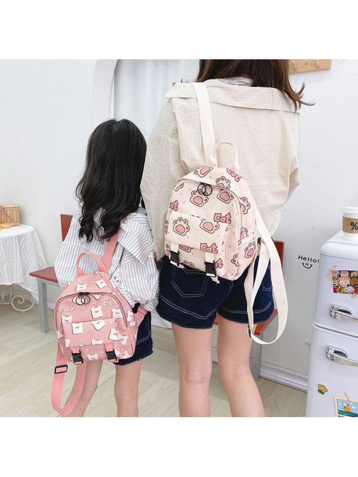 Japan and South Korea boys and girls travel Canvas Backpack children fashion Backpack Light Kindergarten Children schoolbag tide