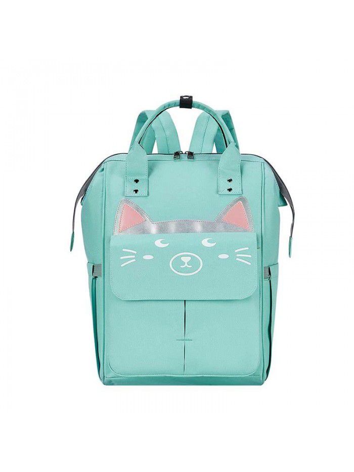  new cartoon mummy bag cute mother and baby backpack large capacity mummy Backpack