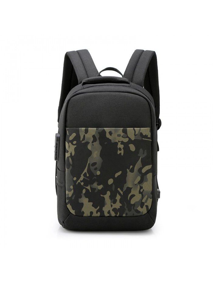 Feisha fashion schoolbag travel anti theft backpack charging men's fashion backpack leisure computer bag