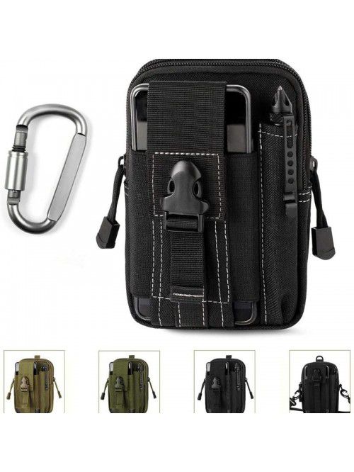 Tactical camouflage waist bag outdoor multifunctio...