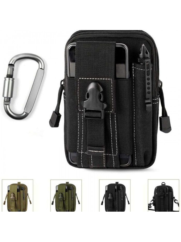 Tactical camouflage waist bag outdoor multifunctional sports running bag men's waterproof mobile phone bag camping riding waist bag