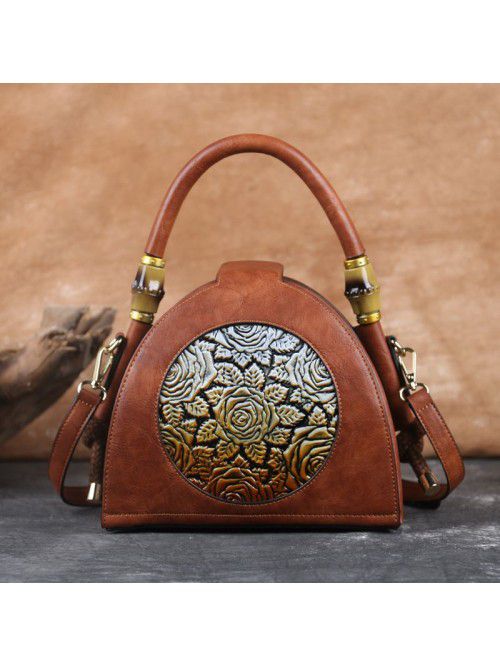  fashion women's bag new handbag retro embossed zi...