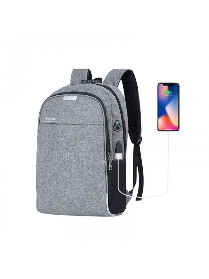 New USB charging leisure backpack business custom backpack computer bag multi function security bag men's and women's schoolbag