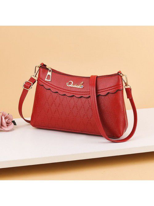 New 2020 embossed satchel middle aged women's bag ...