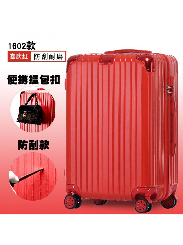 Luggage custom aluminum frame 20 inch universal wheel boarding code suitcase ins net red trolley box for men and women