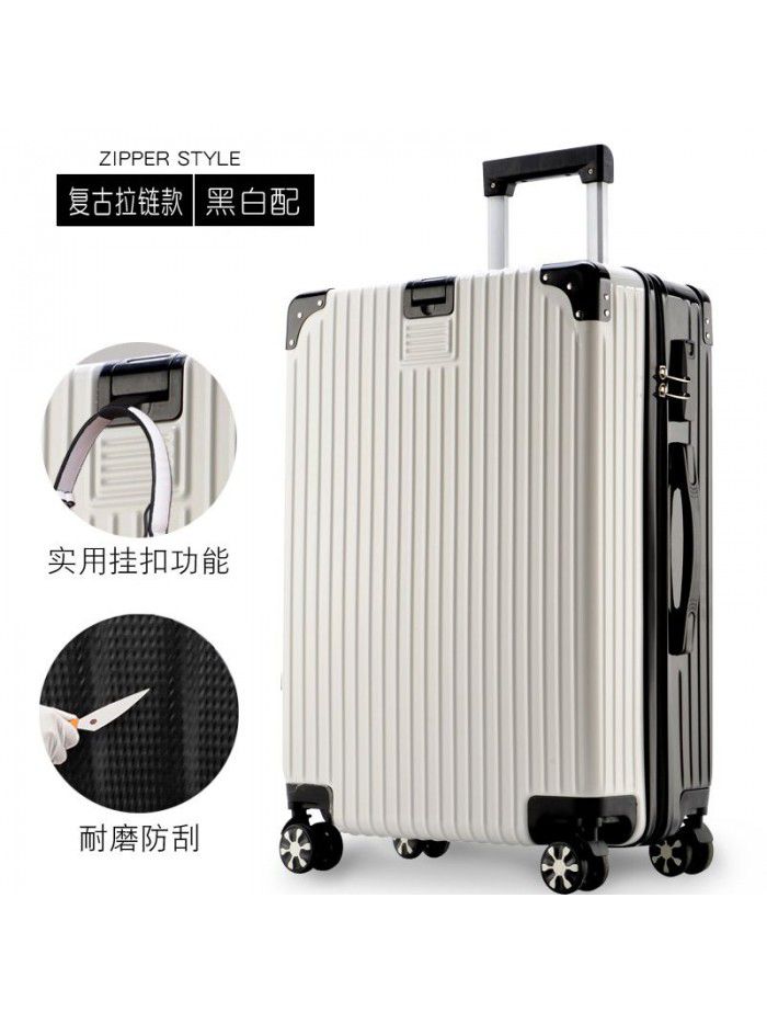 Trolley case universal wheel suitcase net red custom suitcase small female male student 20 inch code leather box 24