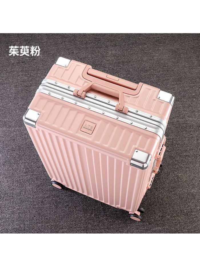 Luggage custom aluminum frame 20 inch universal wheel boarding code suitcase ins net red trolley box for men and women