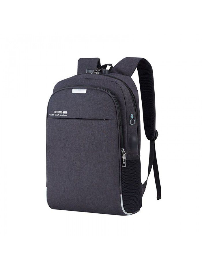 New USB charging leisure backpack business custom backpack computer bag multi function security bag men's and women's schoolbag