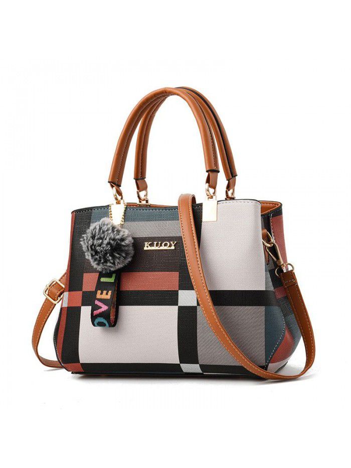 Wholesale women's bags large capacity 2021 new fashion women's middle-aged handbag Versatile Single Shoulder Bag slanting across mother's bag