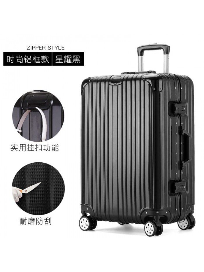 Trolley case universal wheel suitcase net red custom suitcase small female male student 20 inch code leather box 24