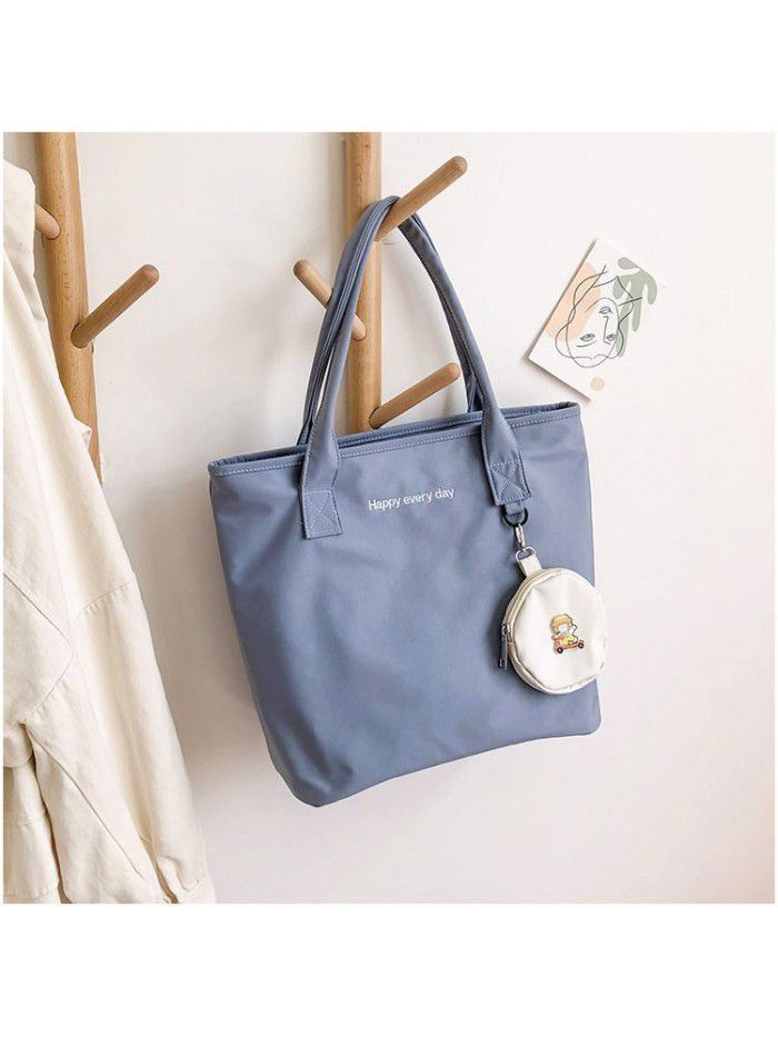 Korean autumn and winter new handbag women's large capacity fashion simple single shoulder bag student literature bag