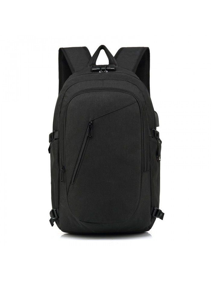 Business computer bag outdoor travel leisure travel backpack male and female USB rechargeable backpack student computer schoolbag