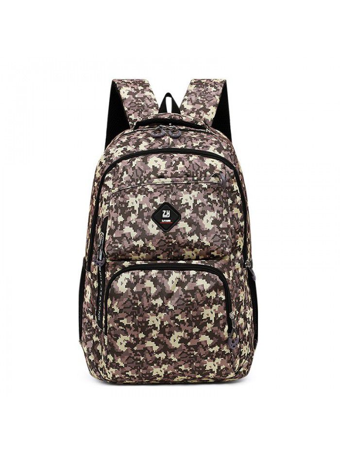 New camouflage backpack large capacity outdoor travel computer backpack boys and girls schoolbag spot wholesale customization